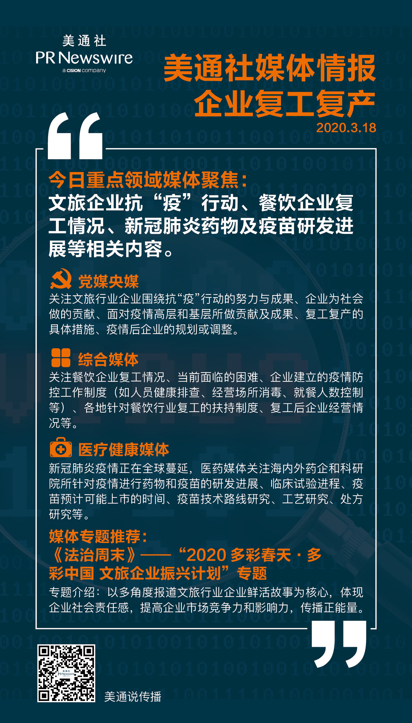 【3.20一周媒體聚焦】金融科技、文旅、時(shí)尚消費(fèi)企業(yè)振興與發(fā)展