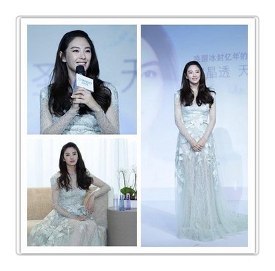 張雨綺以其驚艷的“無死角美麗”，詮釋凝潤、晶透、柔滑的天寵冰肌