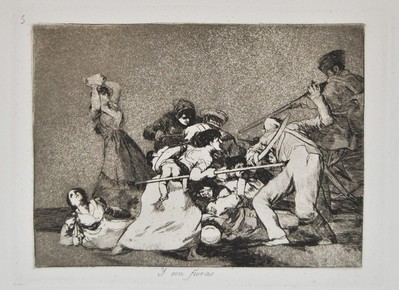 戰(zhàn)爭災(zāi)難之就像野獸，1812-15年（1863年第一版），銅蝕版畫，16.3×26厘米