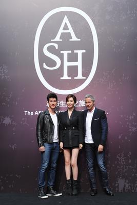 左起：李治廷先生、李多海小姐、<br />ASH品牌設(shè)計(jì)師Patrick Ithier先生